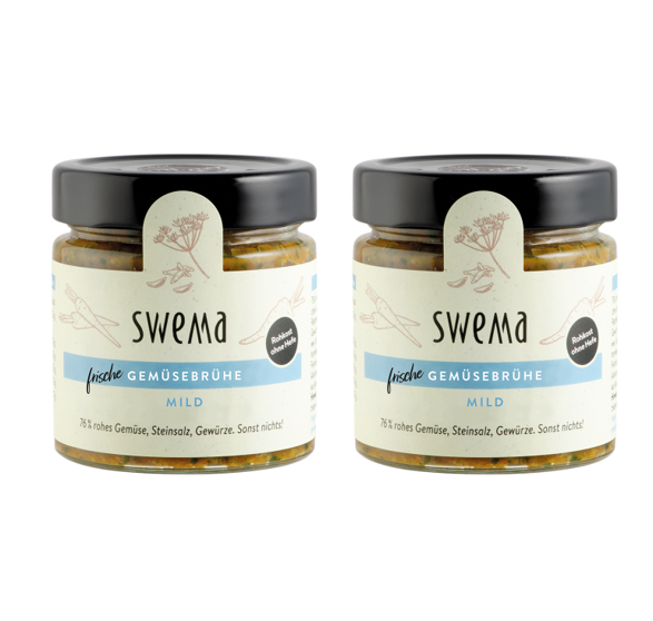 2 x Milde Gemüsebrühe - frisch, 210g