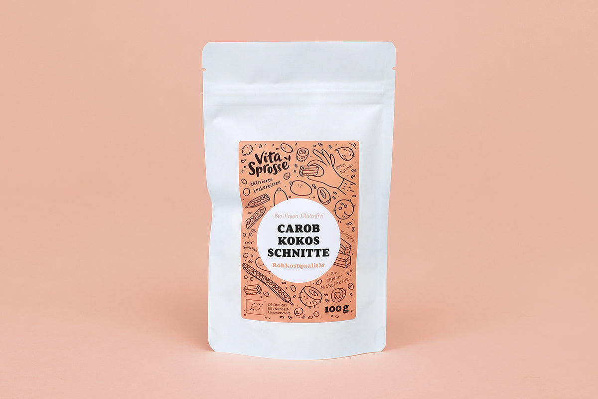 Carob-Kokos-Schnitte