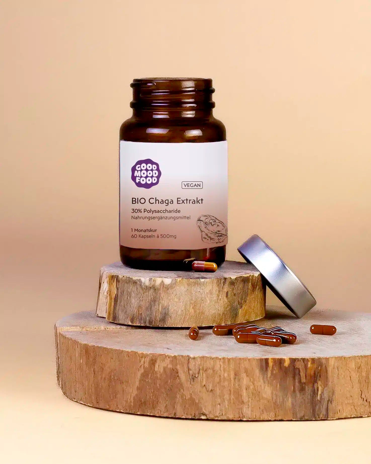 Bio Vitalpilz Chaga Extrakt, Kapseln