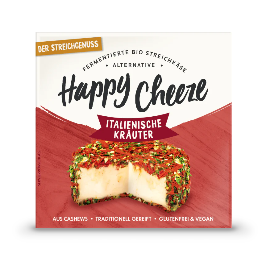 Bio Happy Cheeze Der Streichgenuss Italienische Kräuter 100g