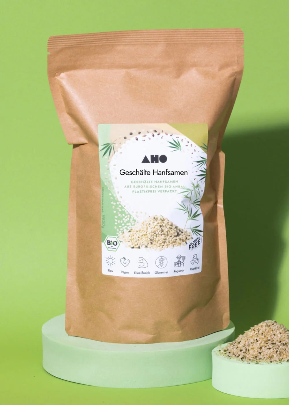 AHO Geschälte Hanfsamen