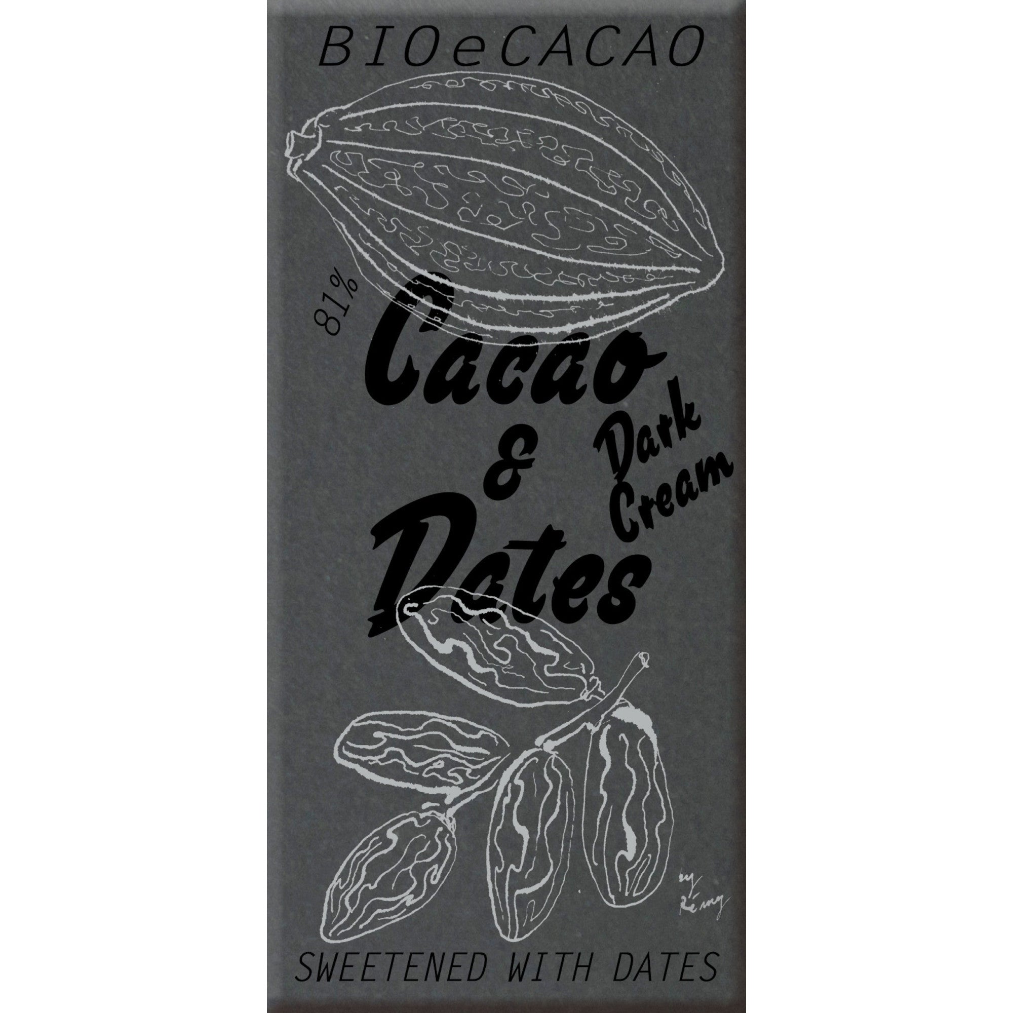 Cacao and Dates Dark Cream 81% (90g)